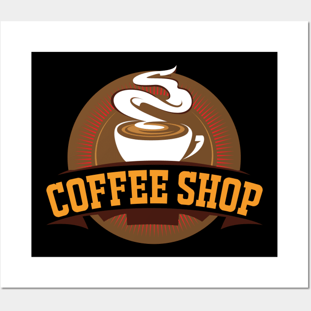Coffee shop coffee lover Wall Art by J&R collection